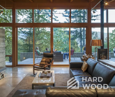 Большая беседка с окнами для глэмпинга №34 - фото 1565