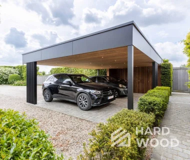 Односкатный навес для двух авто №112 - фото 1283